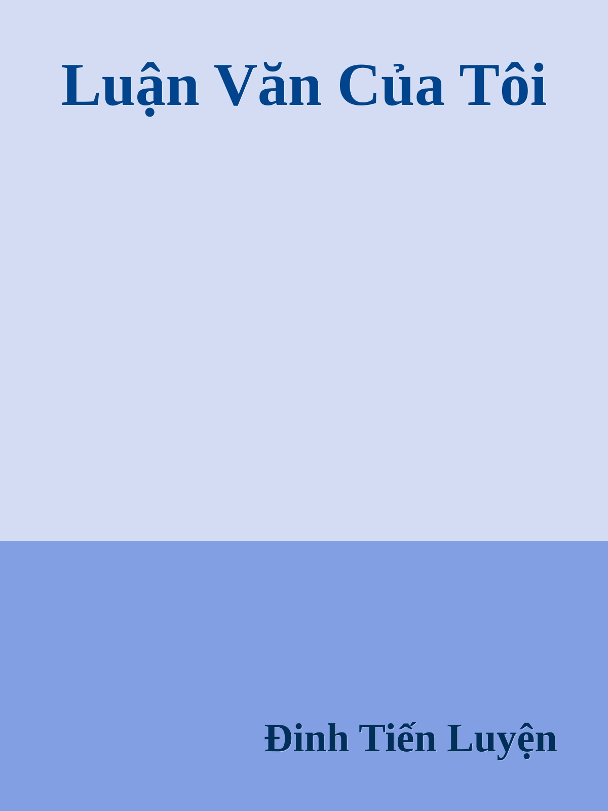 Luận Văn Của Tôi