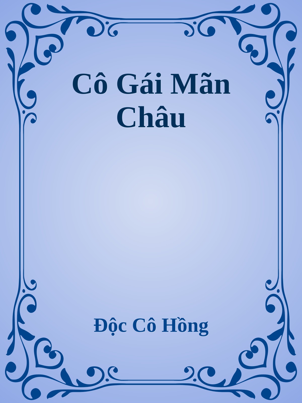 Cô Gái Mãn Châu