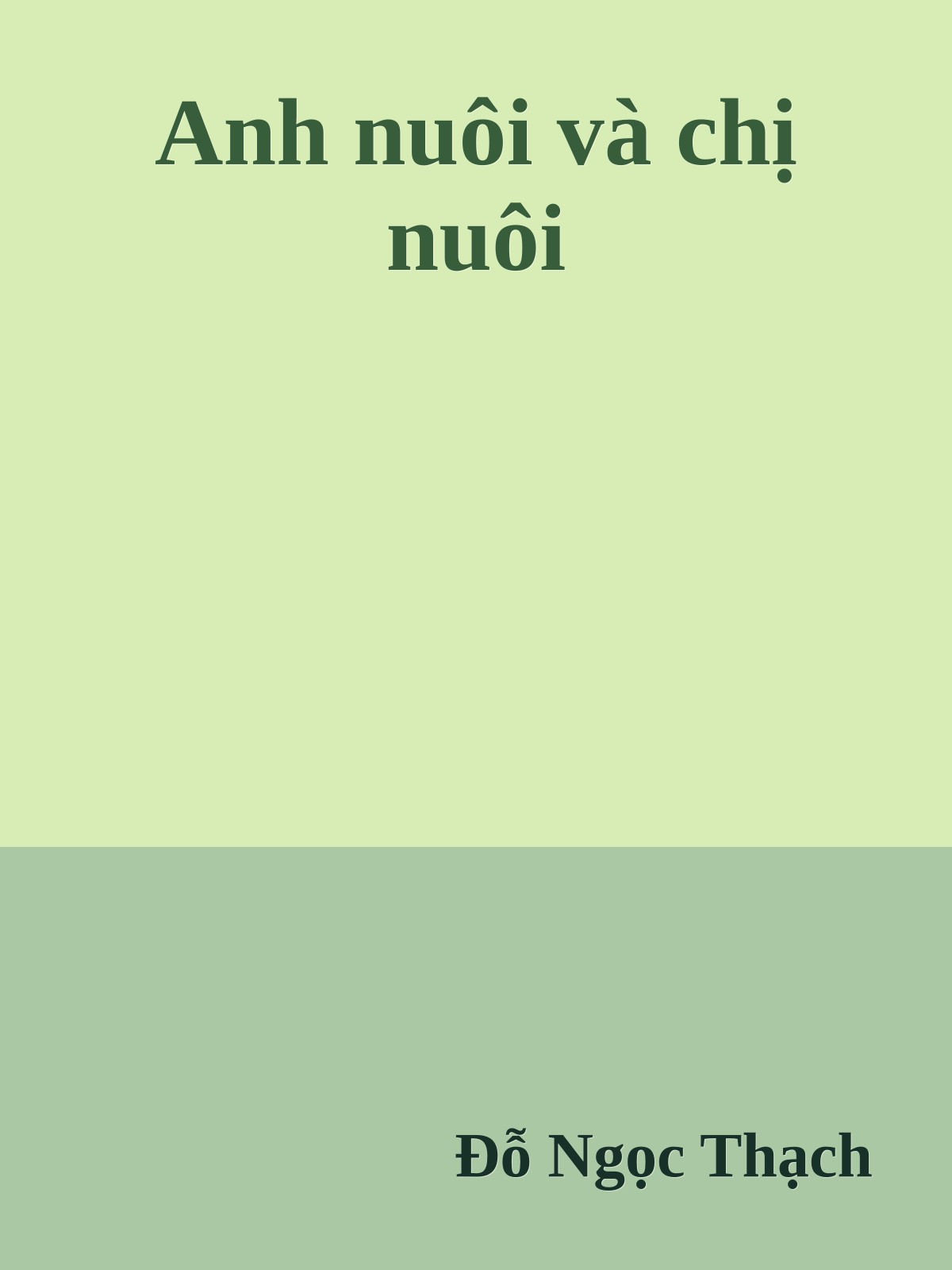 Anh nuôi và chị nuôi