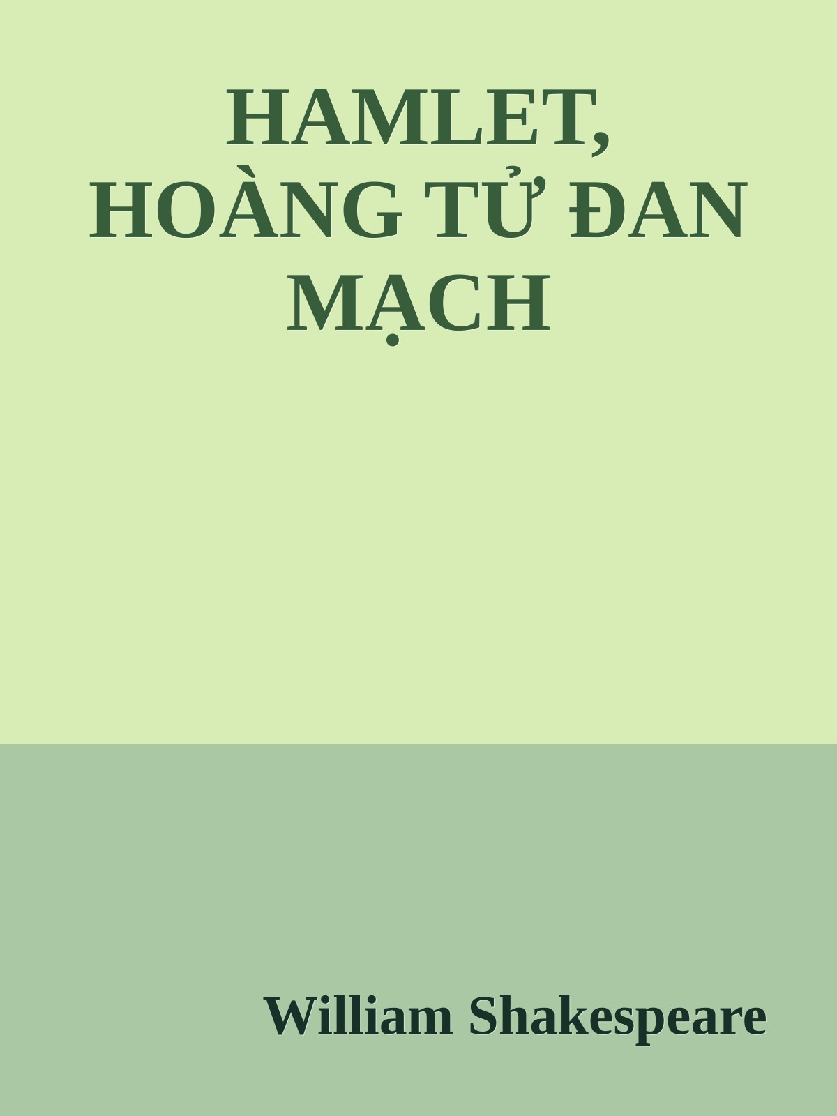 HAMLET, HOÀNG TỬ ĐAN MẠCH