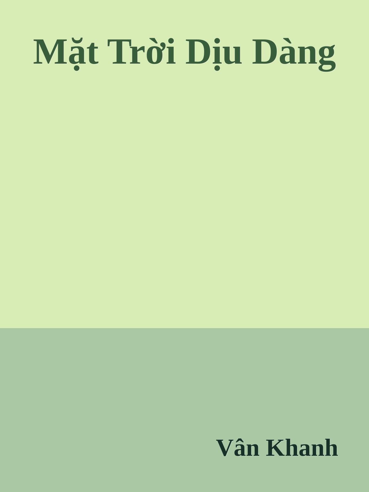 Mặt Trời Dịu Dàng