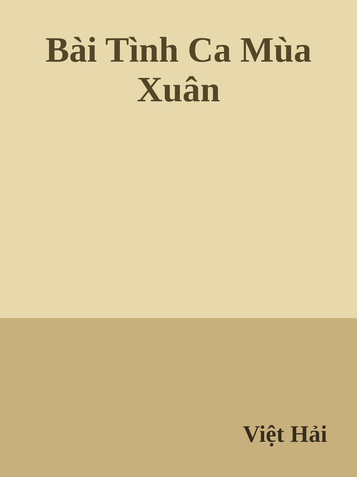 Bài Tình Ca Mùa Xuân