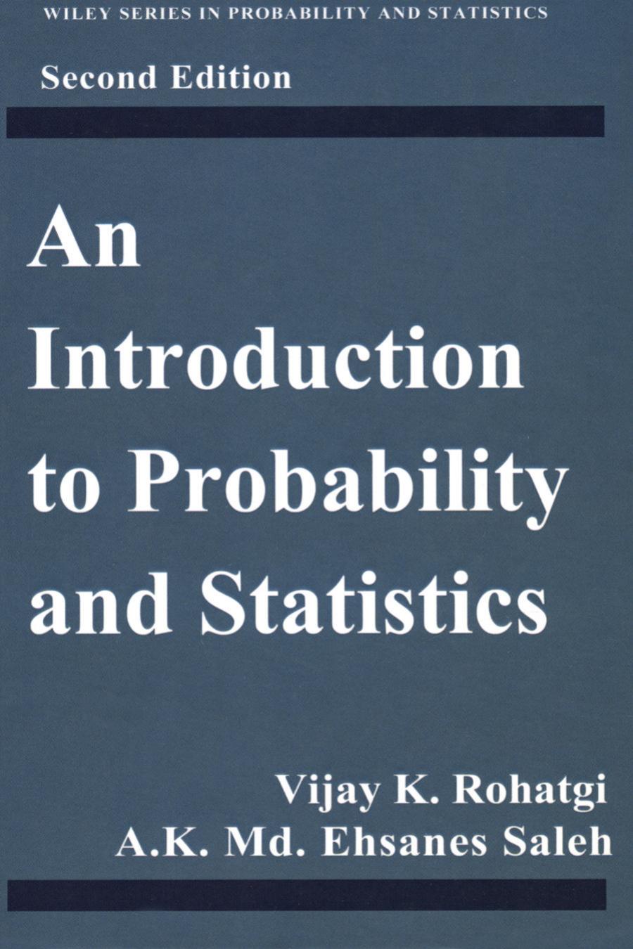 An Introduction to Probability and Statistics