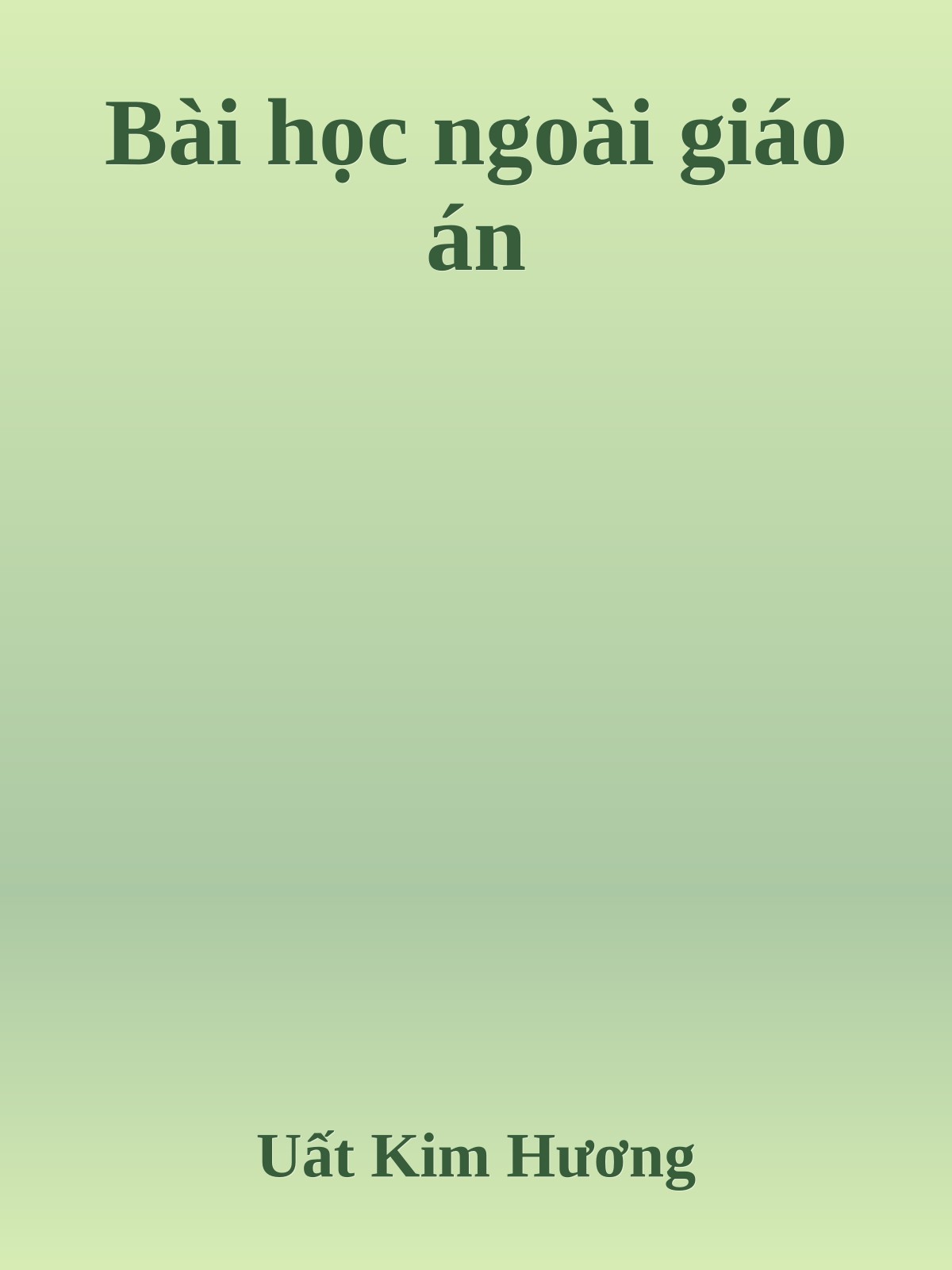 Bài học ngoài giáo án