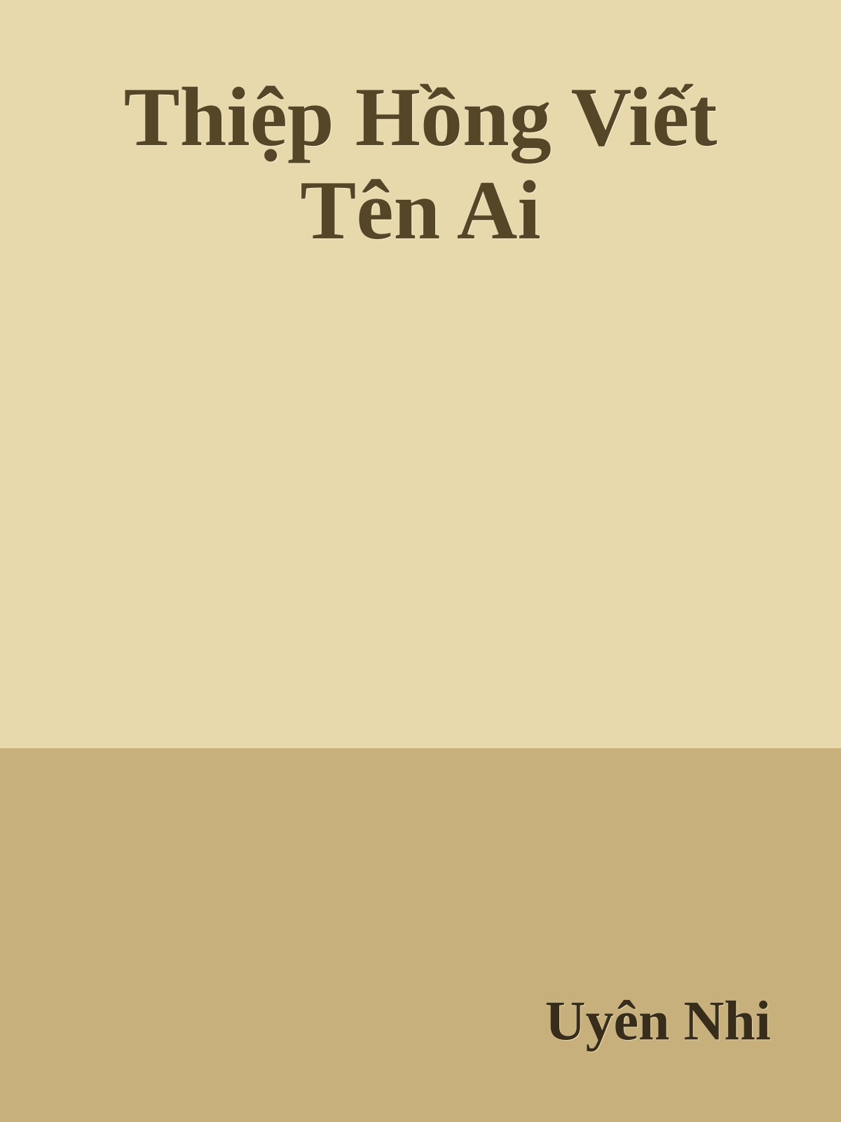 Thiệp Hồng Viết Tên Ai