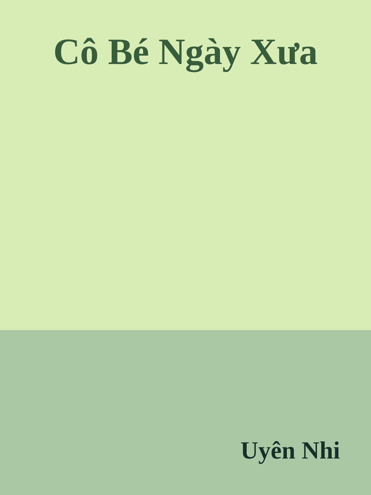 Cô Bé Ngày Xưa