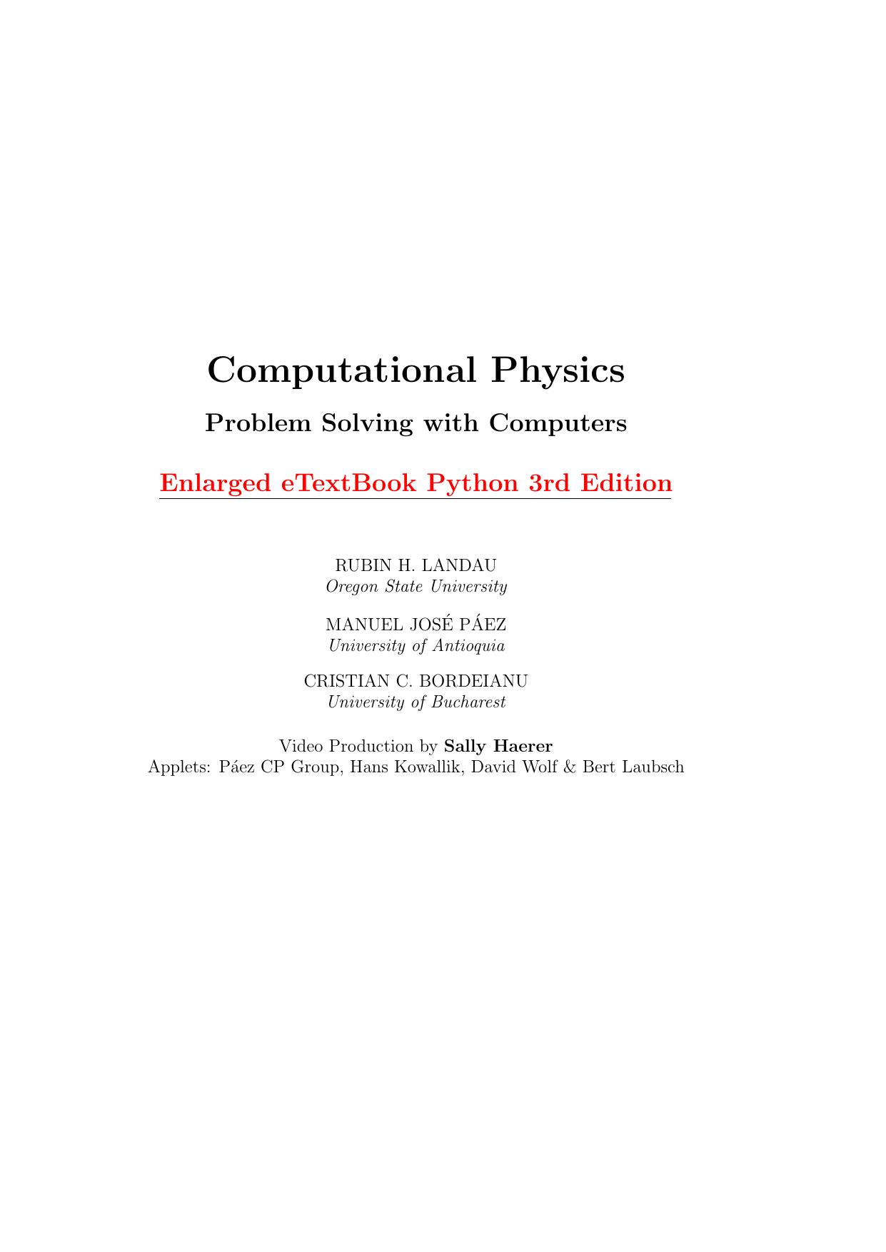 Computational Physics
