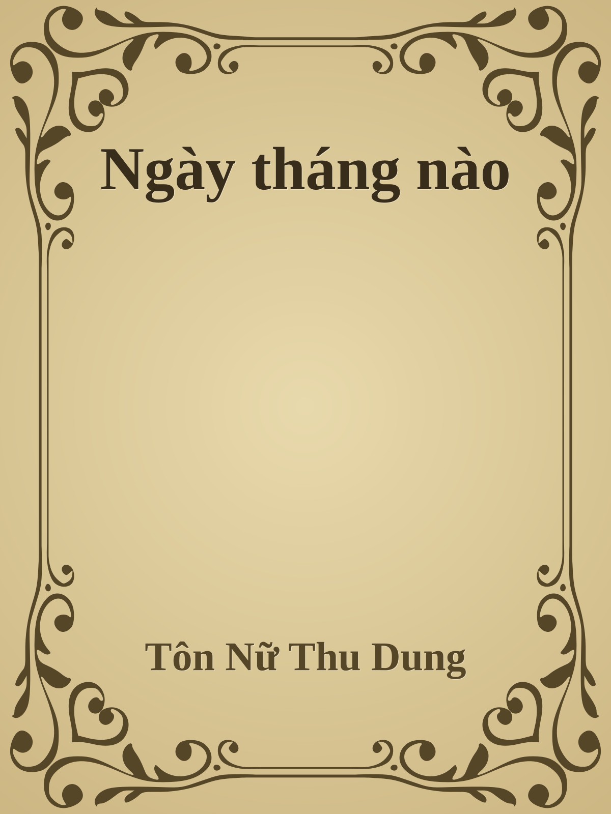 Ngày tháng nào