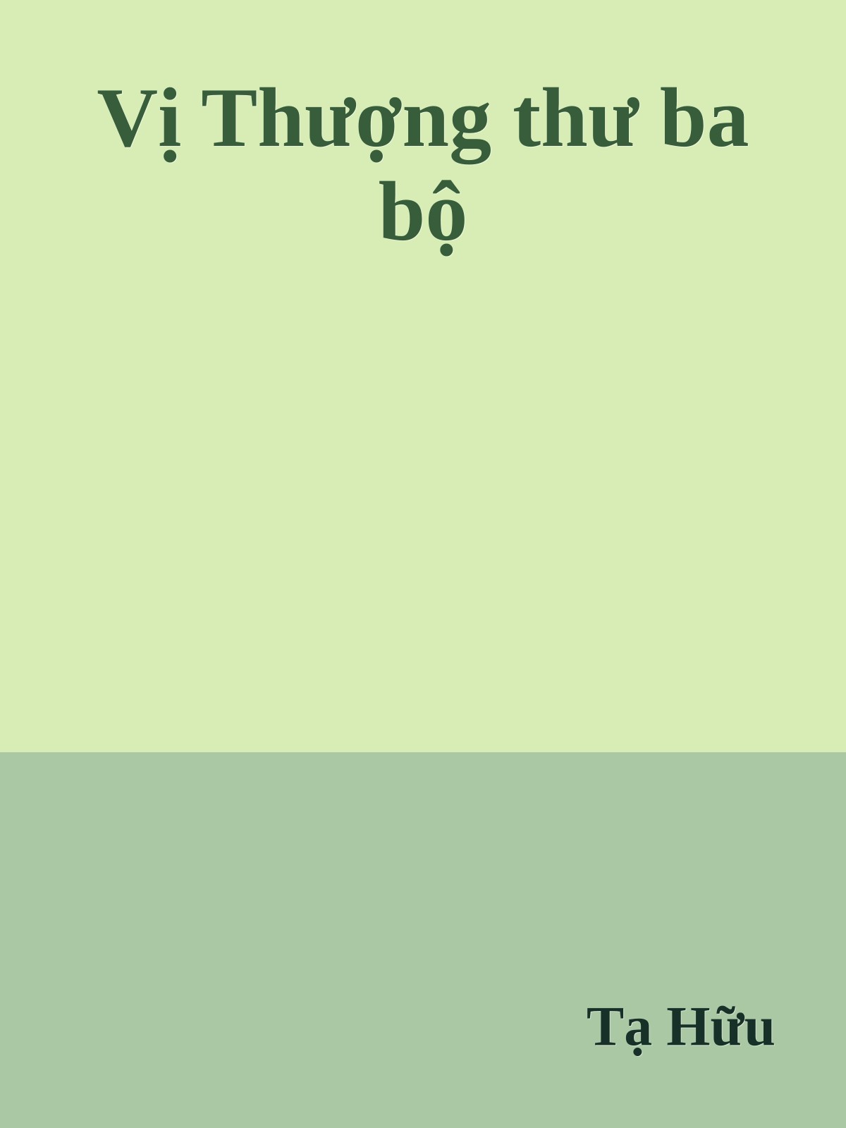 Vị Thượng thư ba bộ