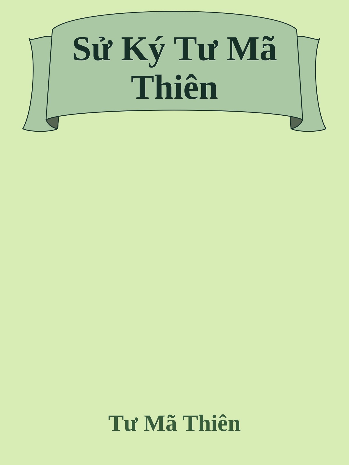 Sử Ký Tư Mã Thiên