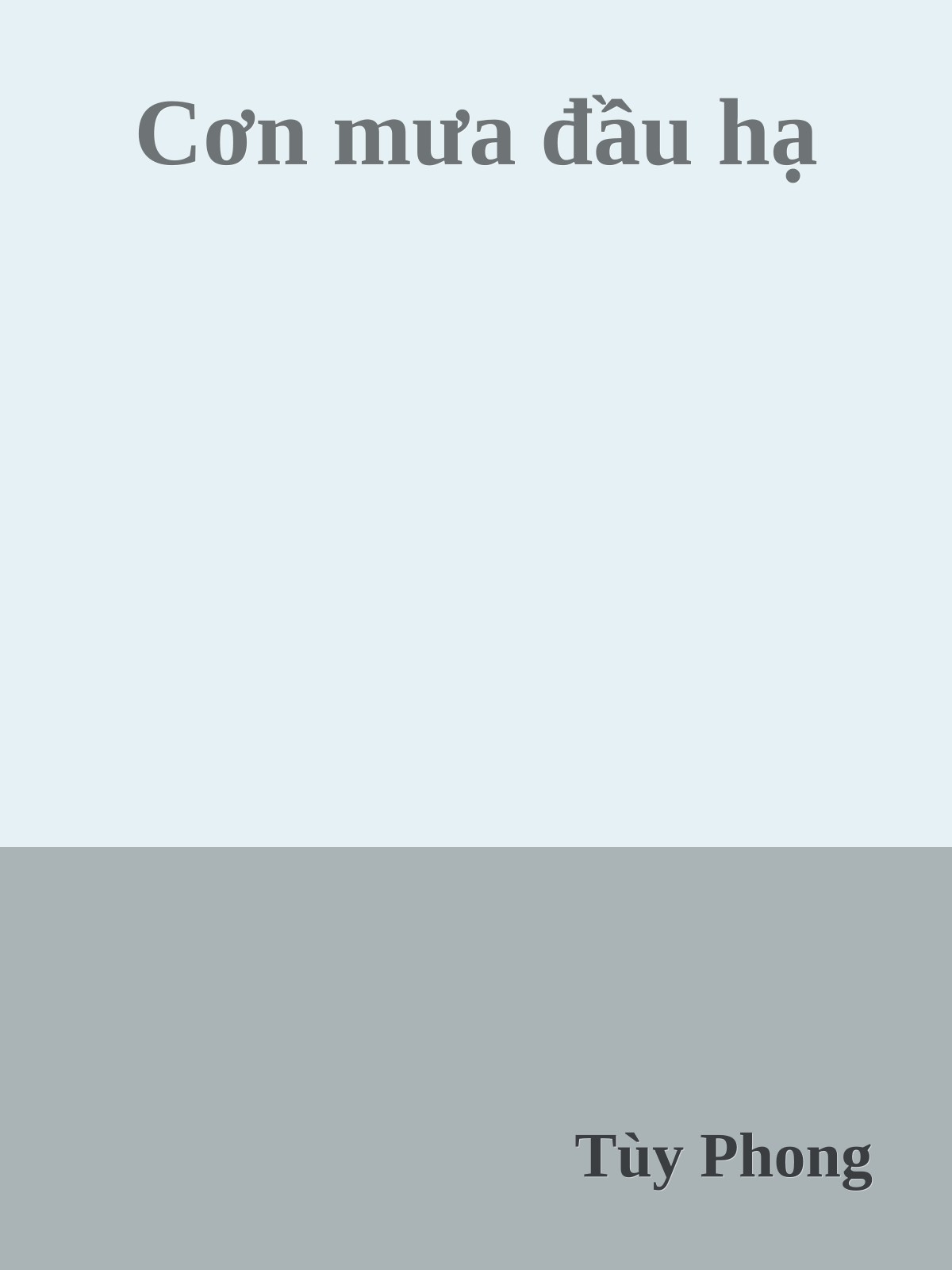 Cơn mưa đầu hạ