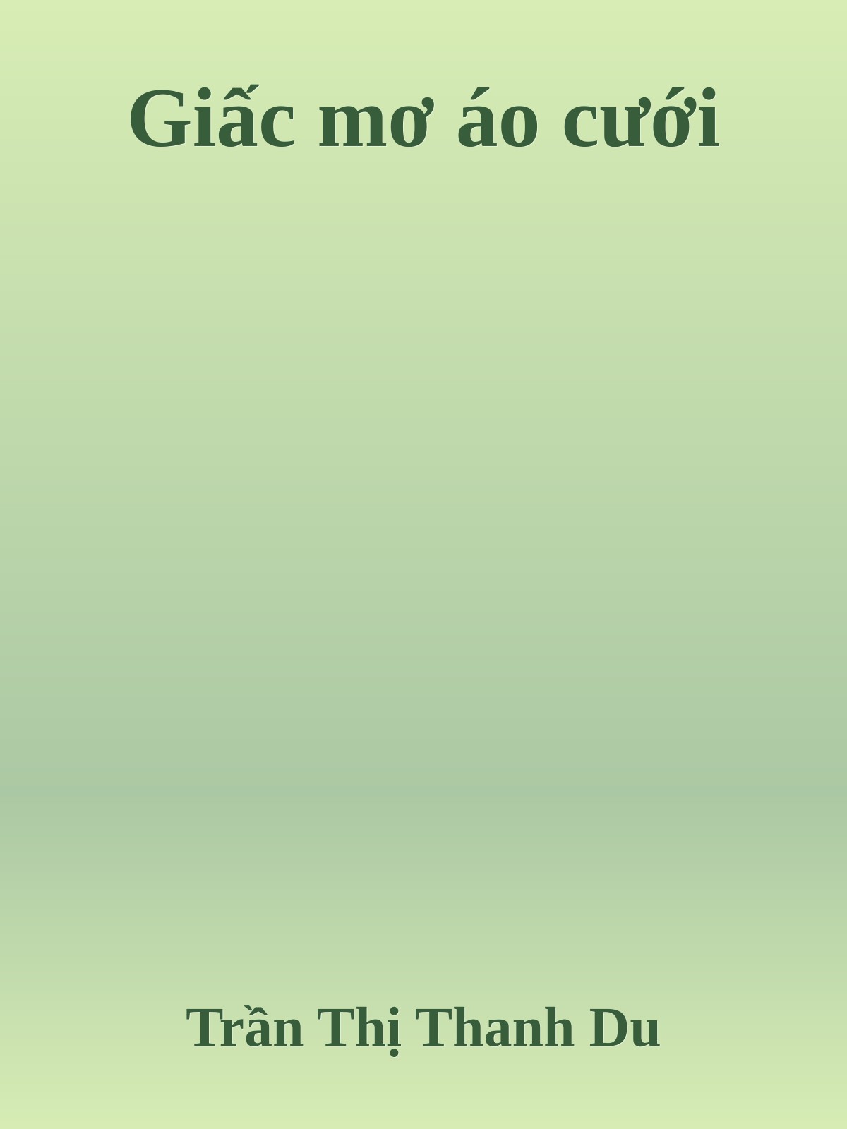 Giấc mơ áo cưới