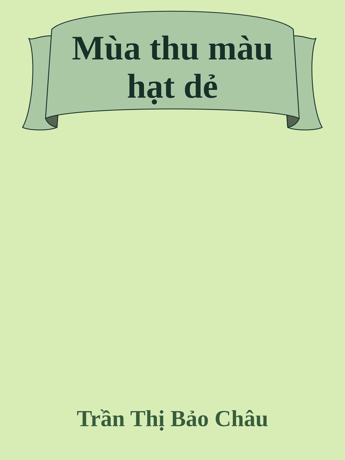 Mùa thu màu hạt dẻ