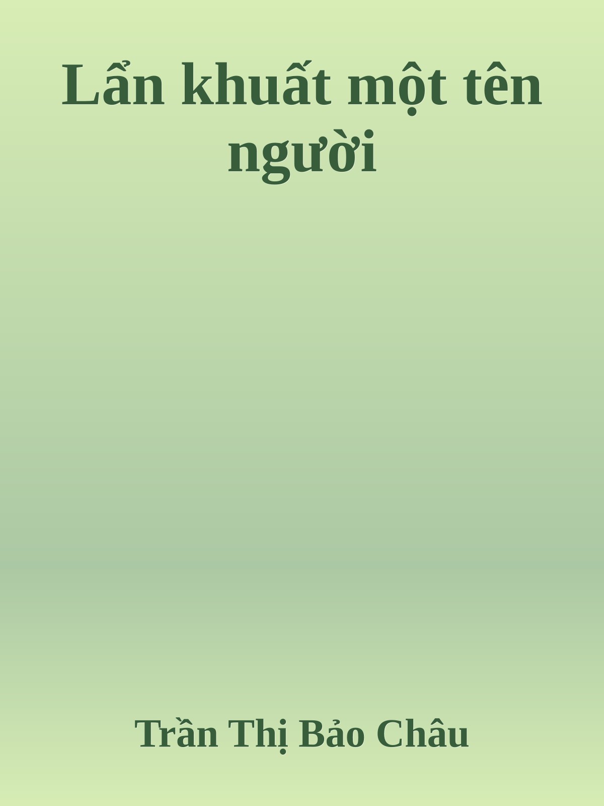 Lẩn khuất một tên người