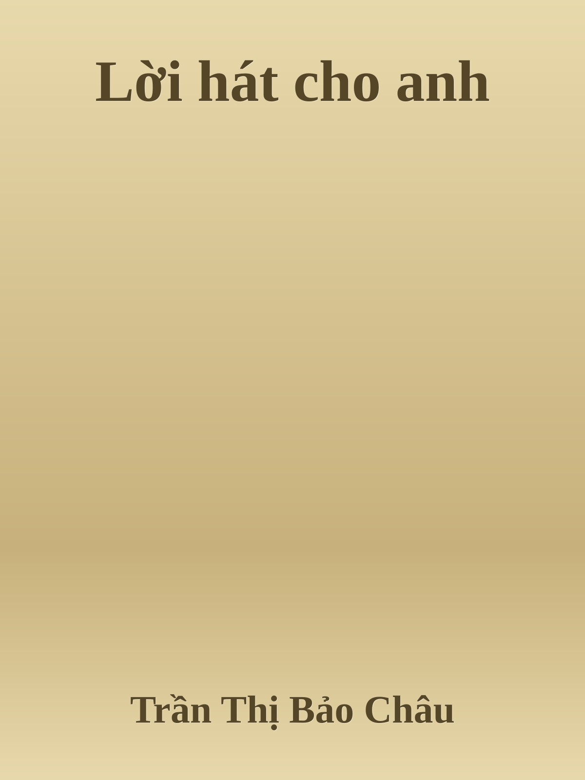 Lời hát cho anh