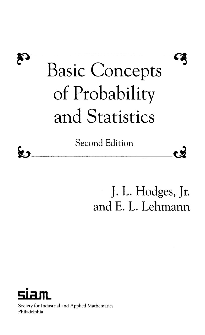 Basic Concepts of Probability and Statistics