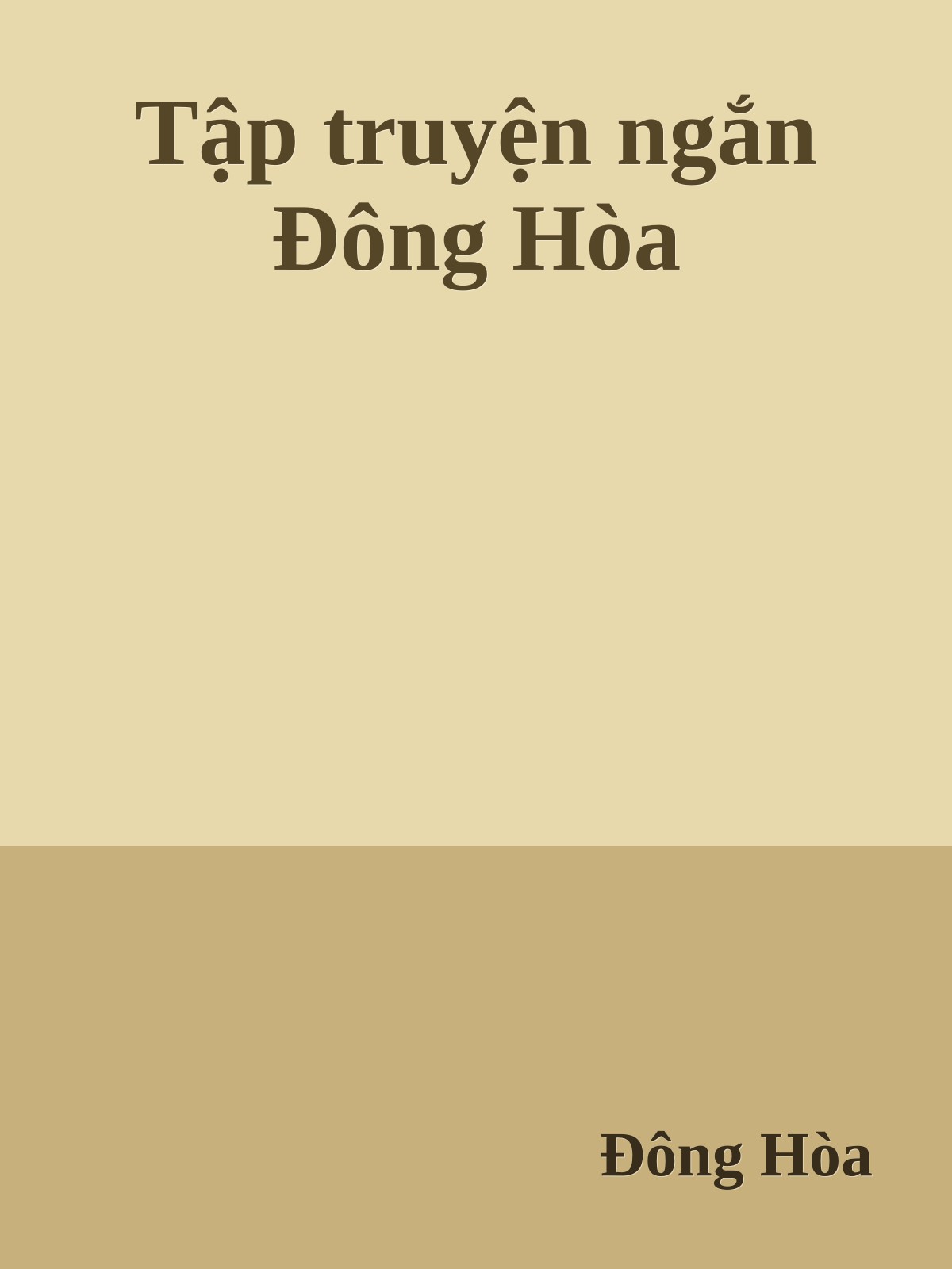 Tập truyện ngắn Đông Hòa